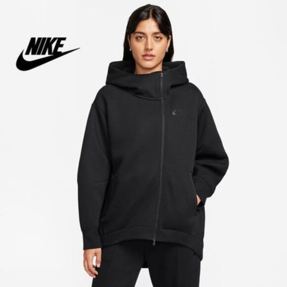 Nike Sportswear Tech Fleece Women's Oversized Full-Zip Hoodie - Picture 1 of 9